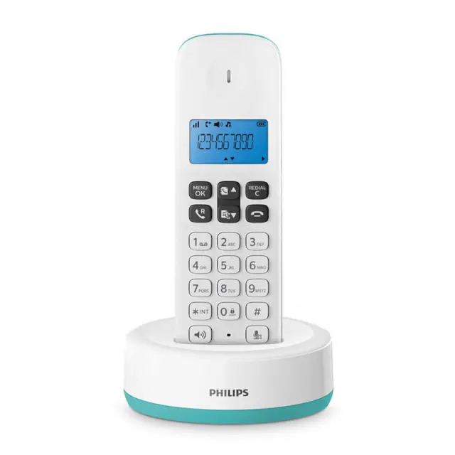 PHILIPS D1611T/GRS Ασύρματα Τηλέφωνα Turquoise 2