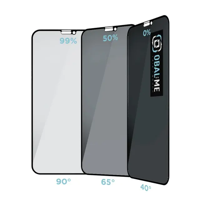 OBAL:ME Privacy 5D Glass Screen Protector for Apple iPhone 11 Pro/XS/X Black 2