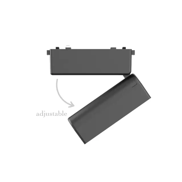 InLight Φωτιστικό LED 5W 3CCT για Ultra-Thin μαγνητική ράγα σε μαύρη απόχρωση (by tuya and zigbee) D:12,8cmX8cm (T04905-BL) 3