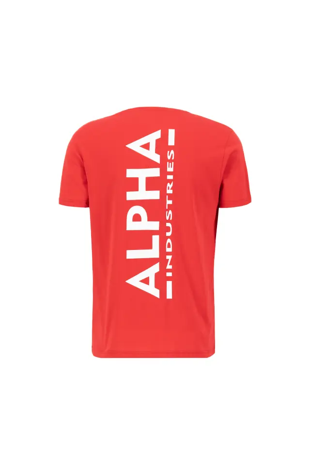 Backprint T-Shirt Speed Red | Alpha Industries 2