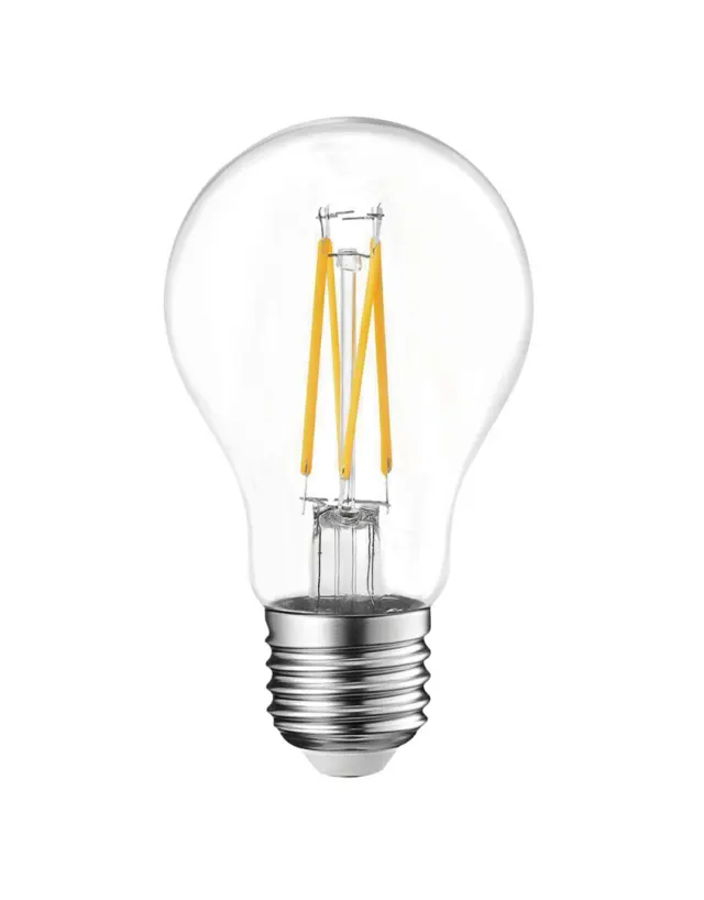 ΛΑΜΠΑ LED CROSS FILAMENT ΔΙΑΦΑΝΗ Α60 SENSOR ΗΜΕΡΑΣ-ΝΥΧΤΑΣ 7W Ε27 2700K 220-240V 806lm 360° UNIVERSE