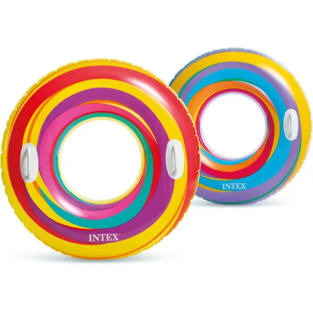 Φουσκωτή σαμπρέλα θαλάσσης Intex Swirly Whirly με χειρολαβές, 91x91cm, σε 2 επιλογές χρωμάτων I03402490 3