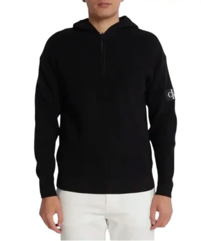 Calvin Klein - Ανδρικό Πουλόβερ Regular Fit J30J323985-BEH Μαύρο - 2XL 2