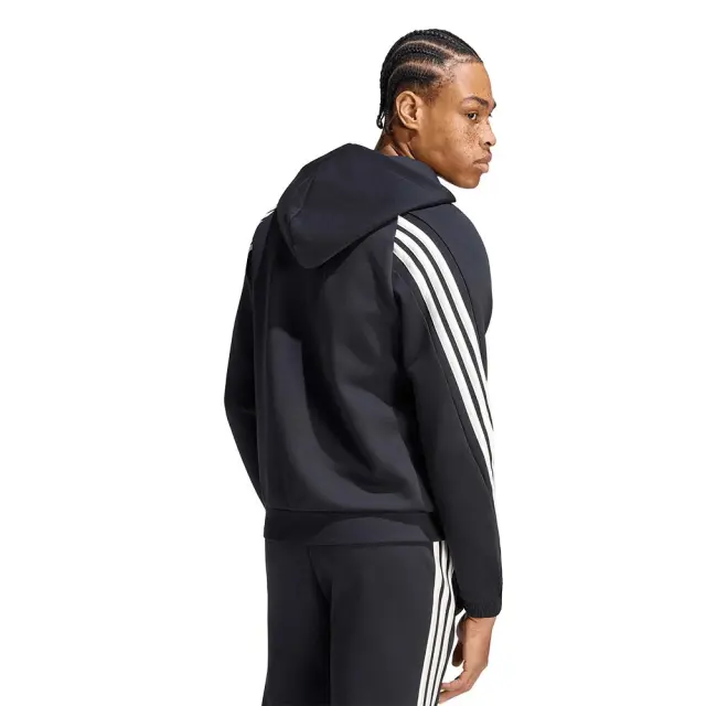 adidas Sportswear Men's Stadium 3Stripes Full-Zip Hoodie Μαύρο KY6990 (adidas Sportswear) 2