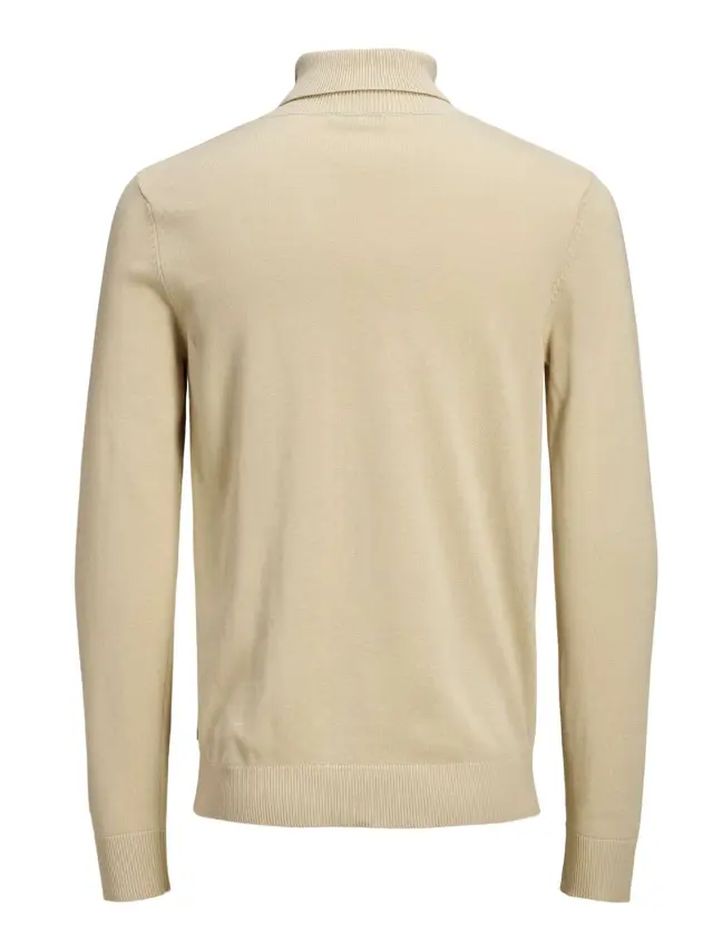 JJEEMIL KNIT ROLL NECK NOOS Oatmeal - S 3