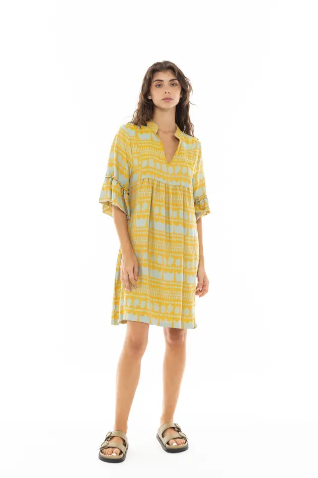 B335 - Yellow - BEACHWEAR EMBROIDERY CROWN