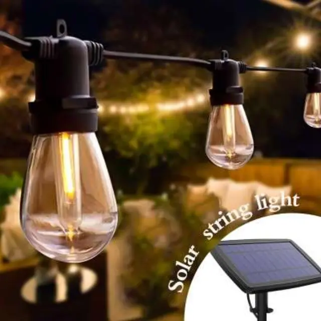 Ηλιακή γιρλάντα με 15 Led λάμπες 6000K 10m