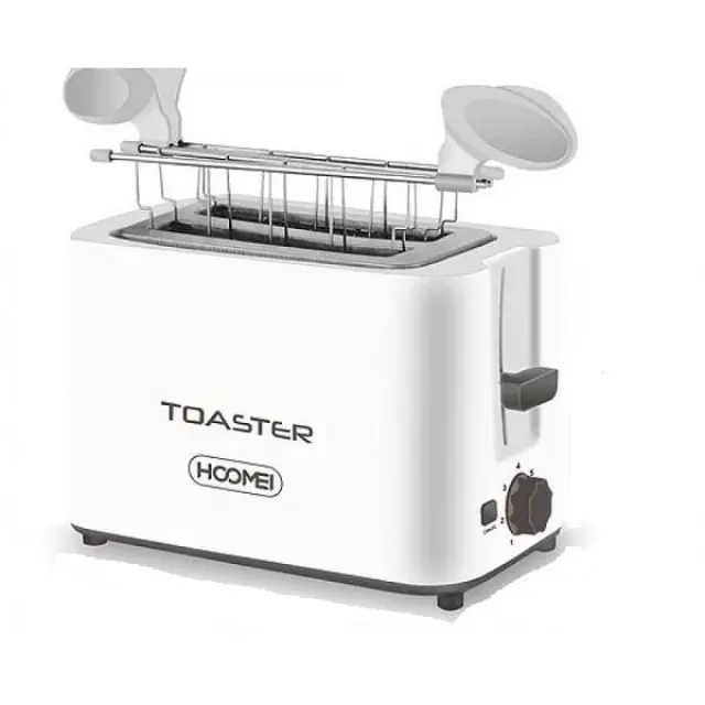 Φρυγανιέρα 2 Θέσεων 700W Hoomei HM-5935 Λευκή