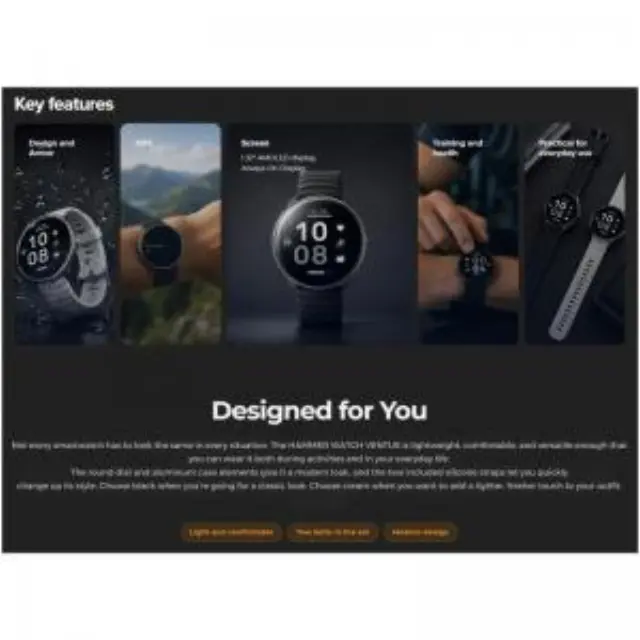 Smartwatch Hammer Watch Ventus 1.32" Σκούρο Γκρι N71597 3