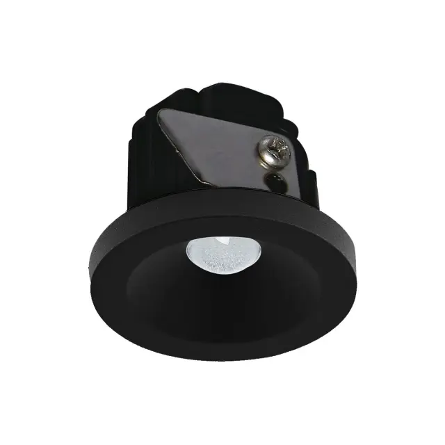 Poc 04435/B/C/38 Χωνευτό φωτιστικό οροφής led 2W 4000K IP42 ø3.8cm μαύρο