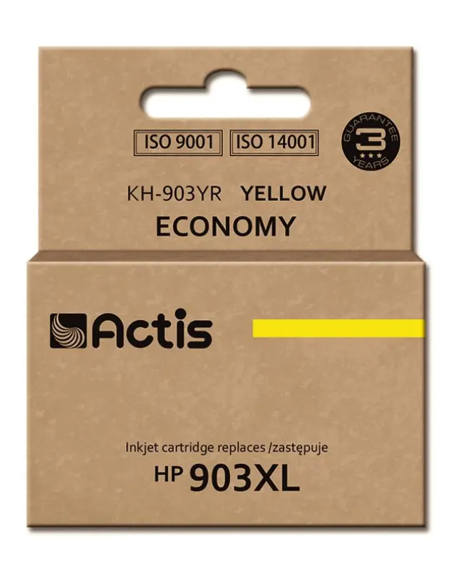 Actis KH-903YR ink (replacement for HP 903XL T6M11AE Standard 12 ml yellow) - New Chip