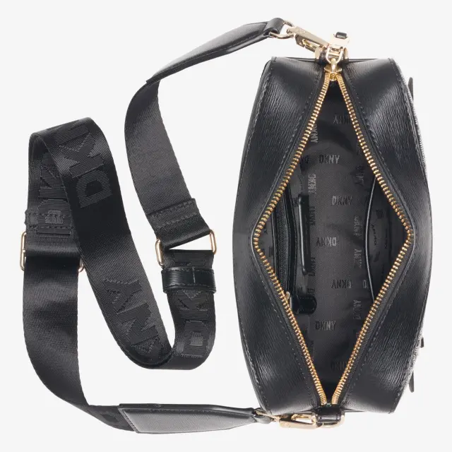 Γυναικεία Τσάντα Χιαστί DKNY Bryant Camera Bag R42EYE22-XLB Μαύρη Logo Μαύρο - One Size 3