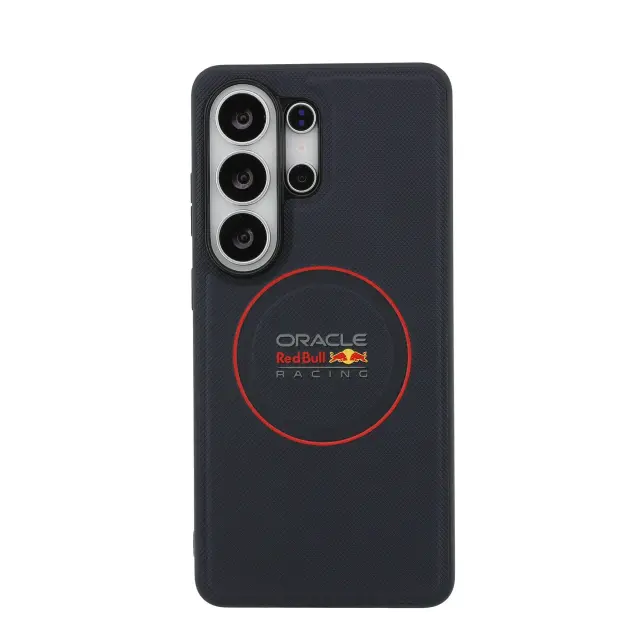 Red Bull PU Leather Meshed Powerbar Magnetic Case for Samsung Galaxy S26 Navy