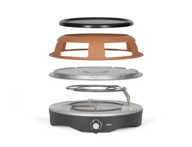 Παρασκευαστής πίτσας Livoo Pizza DOC304 με ισχύ 1200W για 6 μίνι πίτσεςDOC304 3