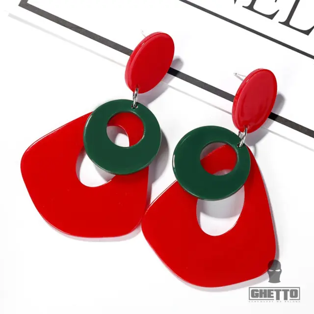 Ghetto Geometric Acrylic Earrings