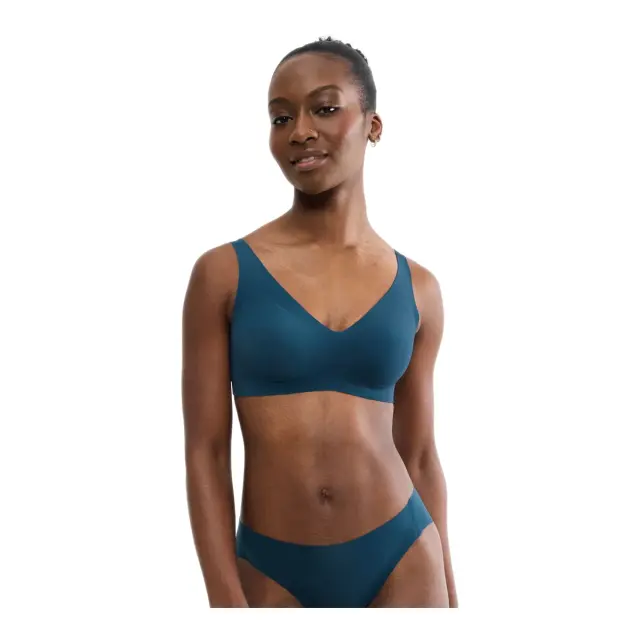 Sloggi Γυναικείο Σουτιέν ZERO Feel 2.0 Soft bra, Χρώμα Smoky Blue - XL 2