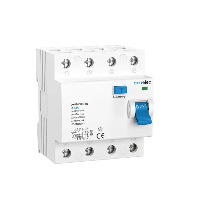 RCCB 4X63A 300MA 4M AC-TYPE / DY02030043N