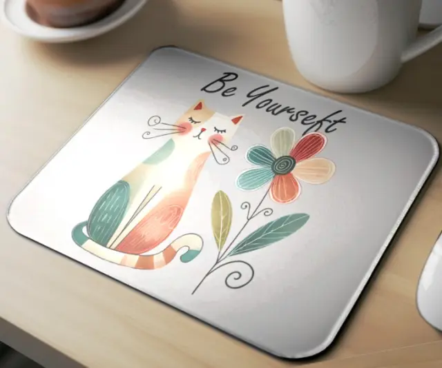 Mousepad cat A05 Διαστάσεις: 23cm(μήκος) x 20cm (ύψος) 2