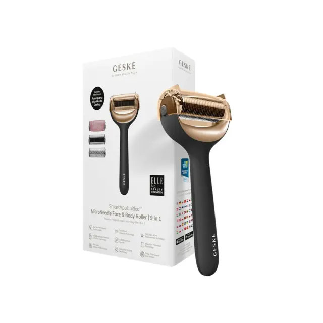 Geske MicroNeedle Face & Body Roller 9 in 1 Gray