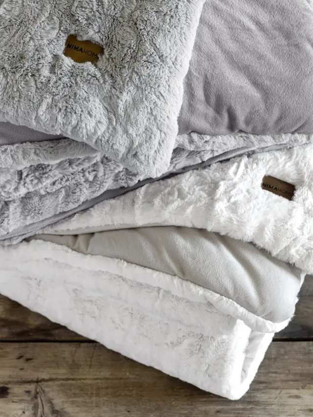 Κουβερτοπάπλωμα 160X220 Μονό Nima Velure Cream 100% Πολυέστερ 2