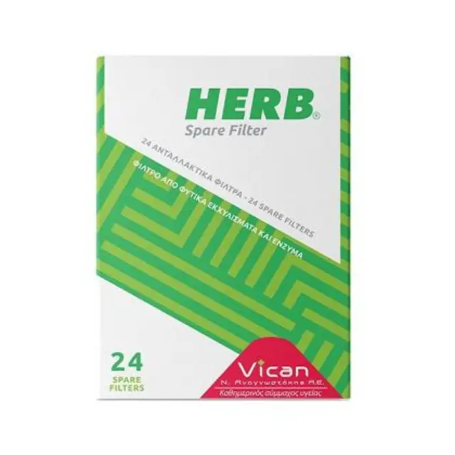 Herb Πίπες Spare Filter Ανταλλακτικά Φίλτρα Τσιγάρου, 24 τεμάχια