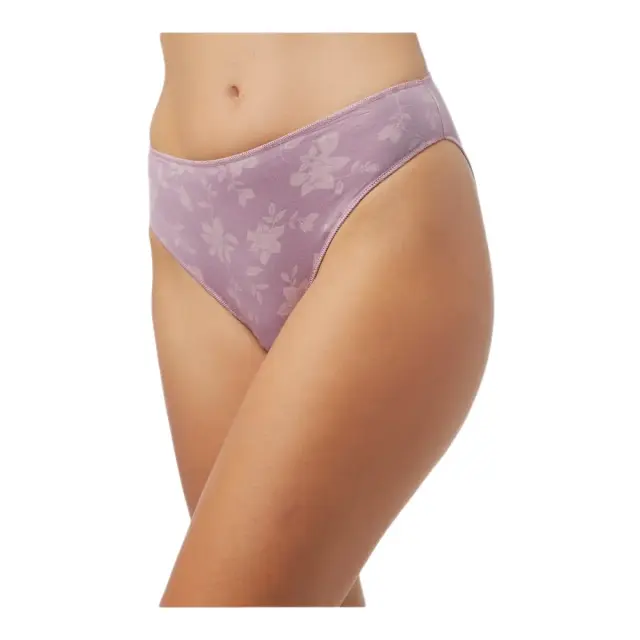 Minerva Γυναικείο Slip Modal Fimelle - Διπλό Πακέτο, Χρώμα Μωβ-Floral - S 2