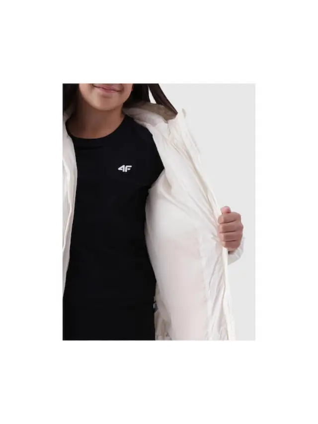 4F Winter Jacket White 4FJWAW24TDJAF450-10S - 164 3