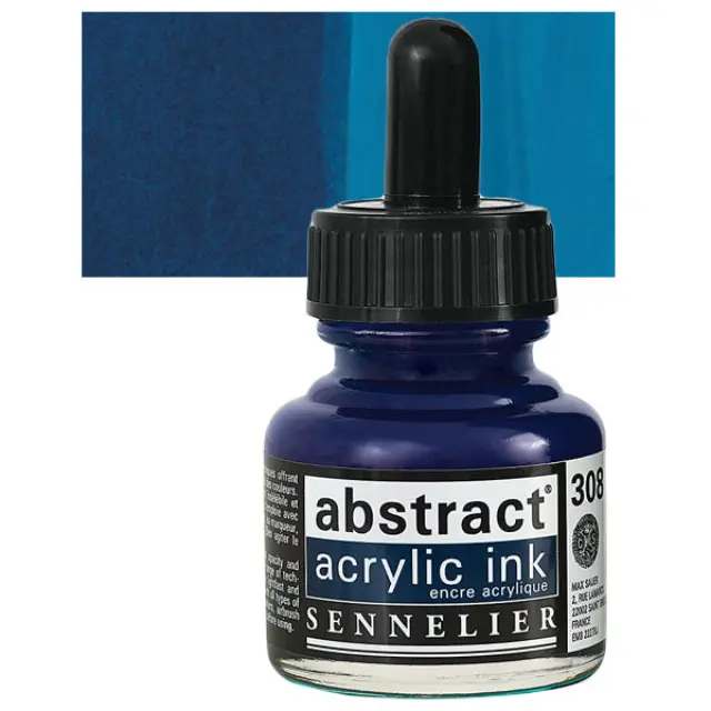 Sennelier Abstract Ακρυλικό Μελάνι 308 Indigo Blue - 30ml