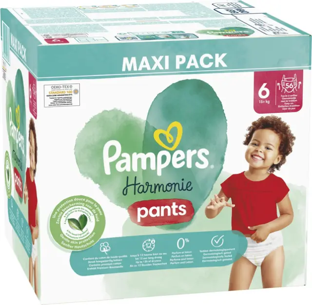 Pampers Harmonie pants maxi pack no6 15+kg 56τμχ 3
