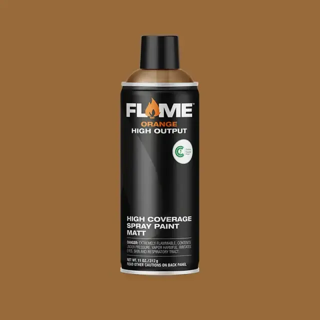 Flame Orange Spray Paint 400ml FO-706 Ocher