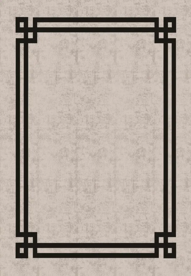 Χαλί Γκρι/Μαύρο Ν.4902 120x180cm