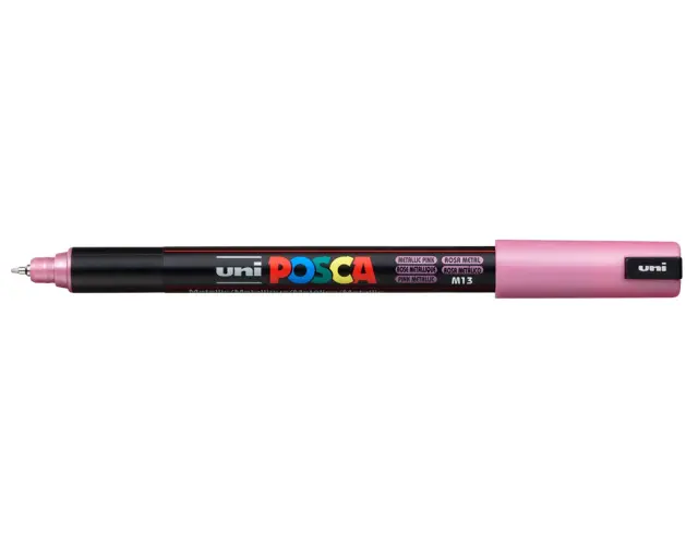 Μαρκαδόρος Σχεδίου Uni Posca PC-1MR με πάχος μύτης 0.7mm - Metallic PinkPC-1MR(E) - METAΛ-POZ