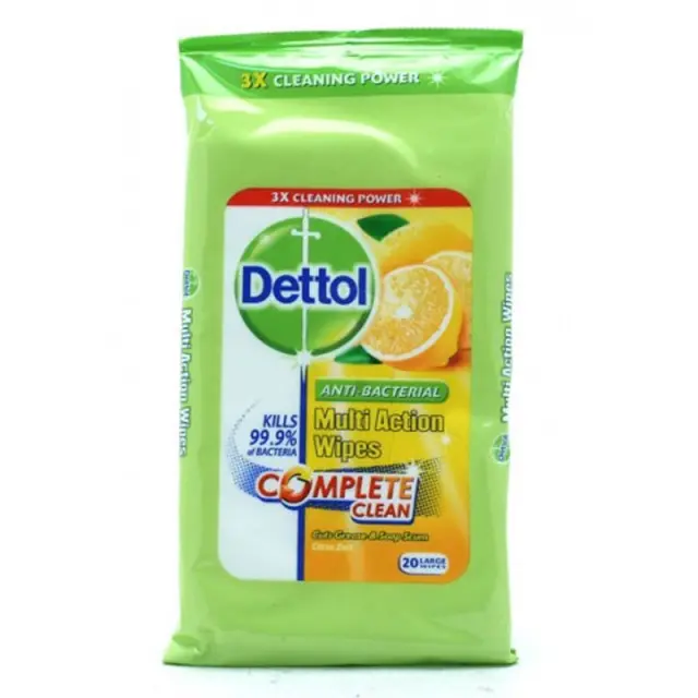 Dettol Πανάκια Καθαρισμού Lemon 20τμχ