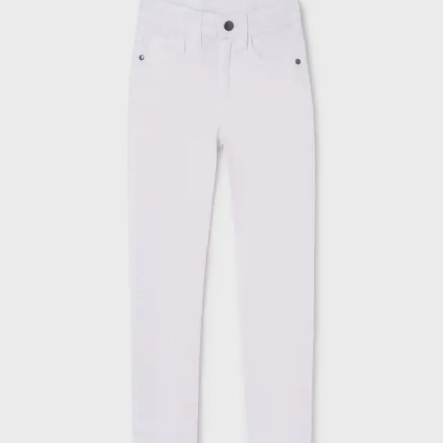 Junior 10 έως 18 ετών Παντελόνι slim fit Better Cotton λευκό