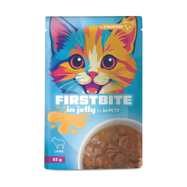 M-PETS FirstBites Αρνί 85gr Υγρή Τροφή Γάτας