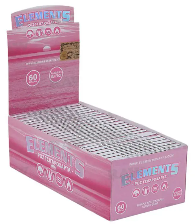 Elements Χαρτάκια Pink - Single 60φ. - 50τεμ.