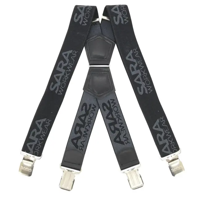 Ελαστικές Τιράντες Εργασίας Sara Workwear black/dark grey - One Size