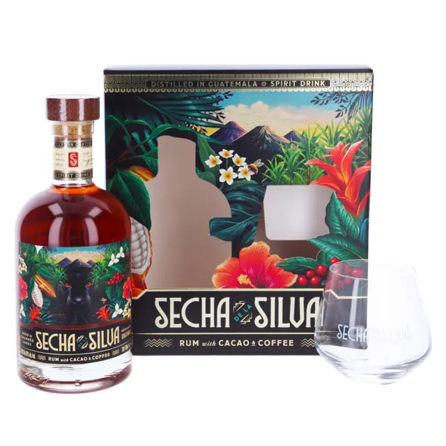 SECHA DE LA SILVA RUM 700ml GIFT PACK
