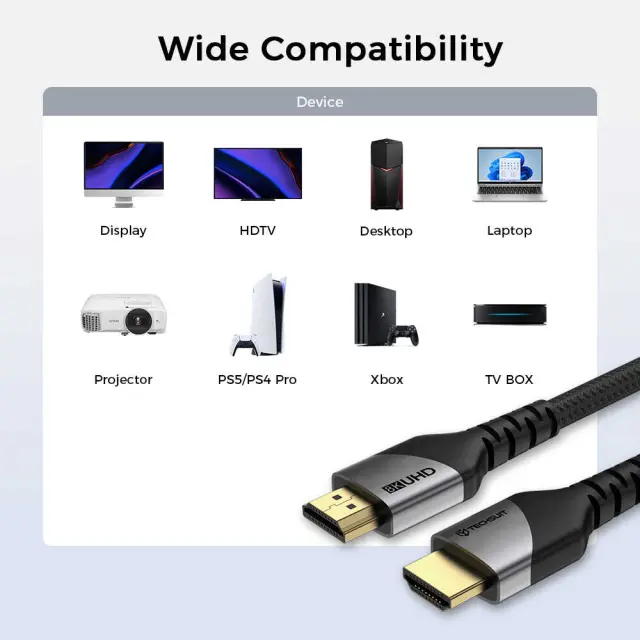 Καλώδιο HDMI 2.1 Techsuit NexusVision Pro (CX3) 8K 60Hz 48Gbps 2m 2