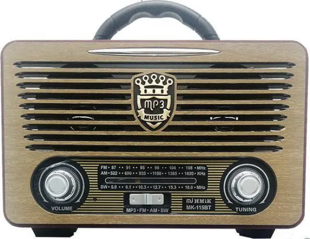 Φορητό ρετρό ραδιόφωνο USB/SD MP3 player CMiK MK-115BT
