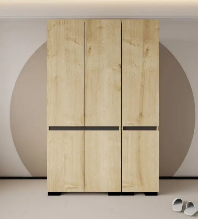 Ντουλάπα DREFIVE Sapphire Δρυς / Ανθρακί 135x52x210 3
