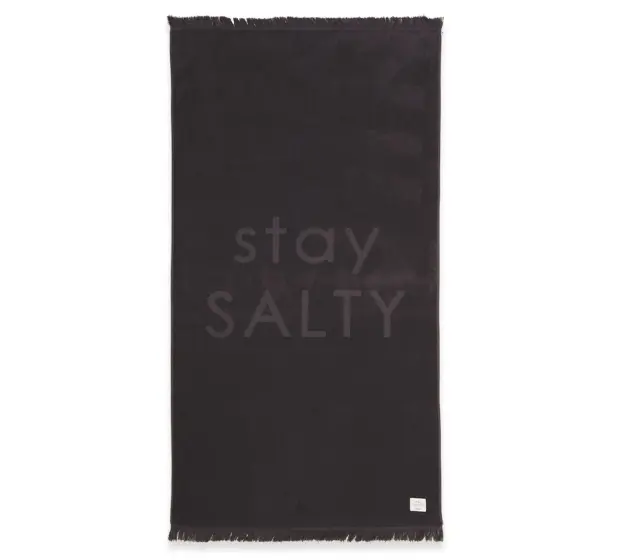 Nef-Nef Homeware Πετσέτα Θαλάσσης Stay Salty 90x170 Black