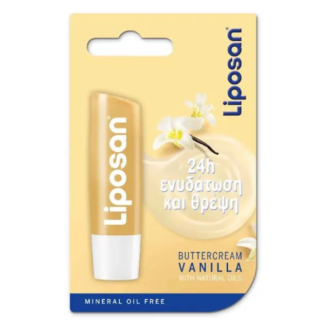 Liposan Vanilla Buttercream Blister Ενυδατικό Βalm Χειλιών, 4.8gr