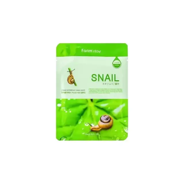 Farmstay Visible Difference Mask Sheet Snail Ενυδατική Μάσκα Προσώπου, 1τμχ