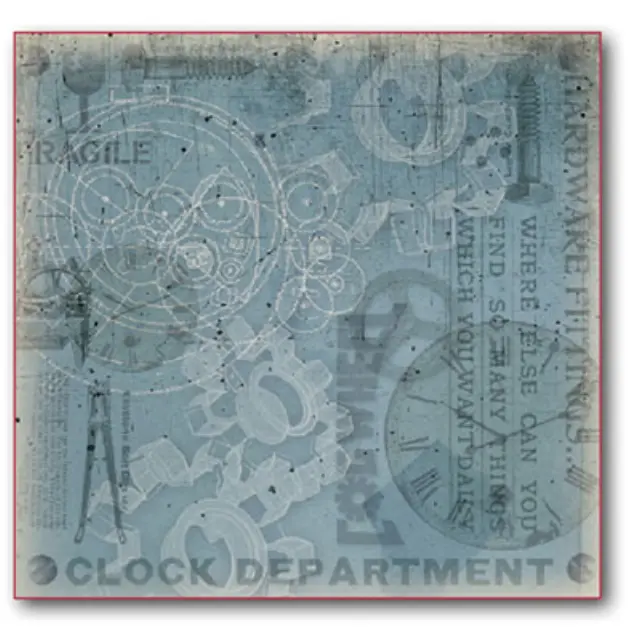 Φύλλo Polyester Felt - Clock Mechanism - 30x30cm - 1mm - 1τεμ