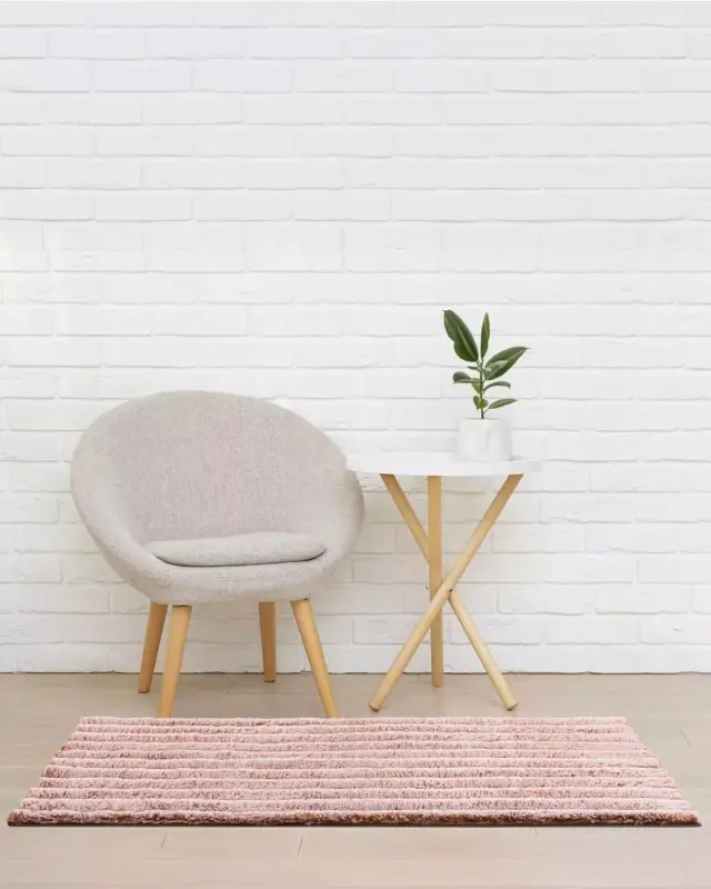 Χαλάκι γούνινο αντιολισθητικό Misty Smooth Terracotta 70x130