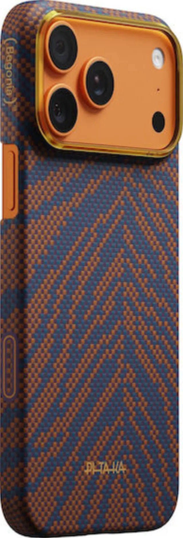Pitaka Edge Case Breath of Veins, Burning Orange - iPhone 17 Pro Max
