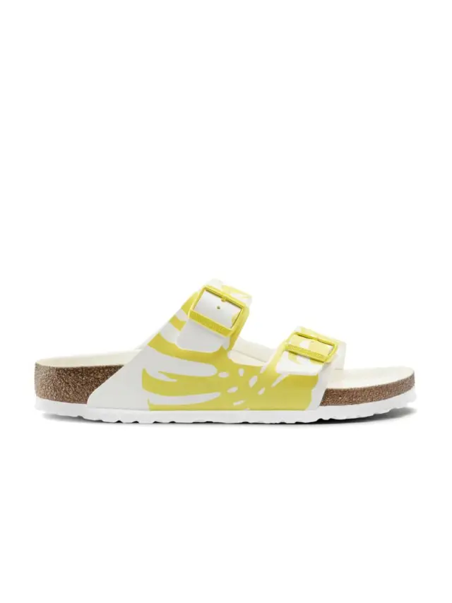 Birkenstock Πέδιλα Γυναικείο Birko-Flor(ανθεκτικό υλικό της Birkenstock-επιτρέπει την επαφή με το νερό) Κίτρινο BIR/ARIZONA 1019204WHI/LIME - 37 3