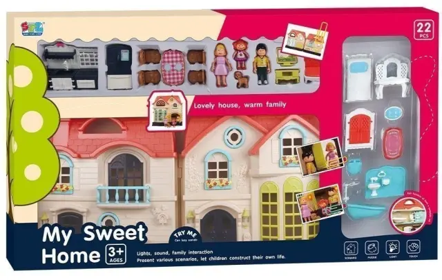 Κουκλόσπιτο My Sweet Home Βίλα με Ήχους (MKO849476)