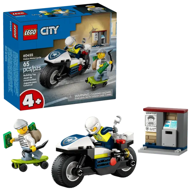 Lego City Police Motorcycle Chase (60455) (LGO60455) 2